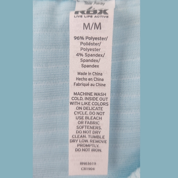 RBX New Robins Egg Blue Long Sleeve Side Zipper Sweatshirt Medium - Picture 4 of 8